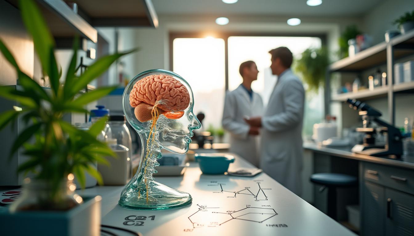 Illustration: Présentation du système endocannabinoïde central et de ses composants