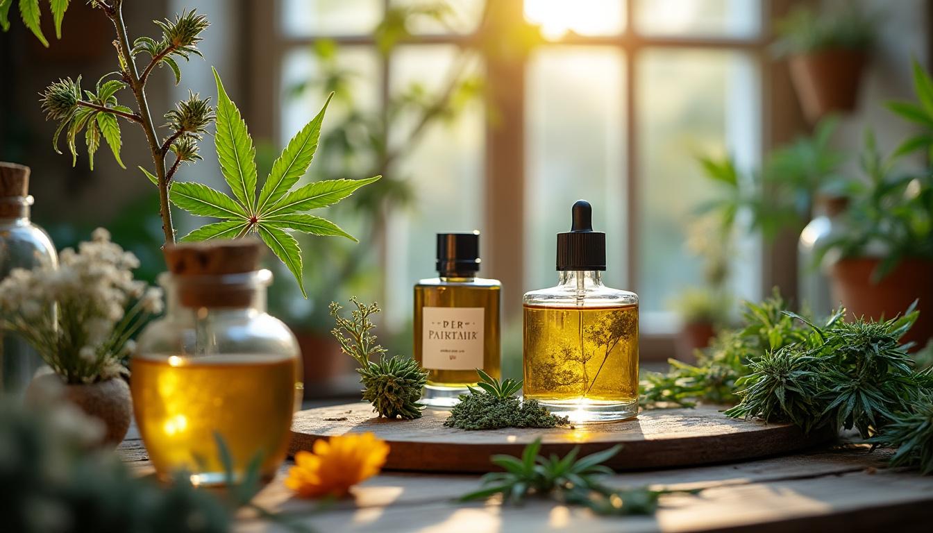 Illustration: Origine et évolution du CBD en parfumerie et cosmétique parfumée