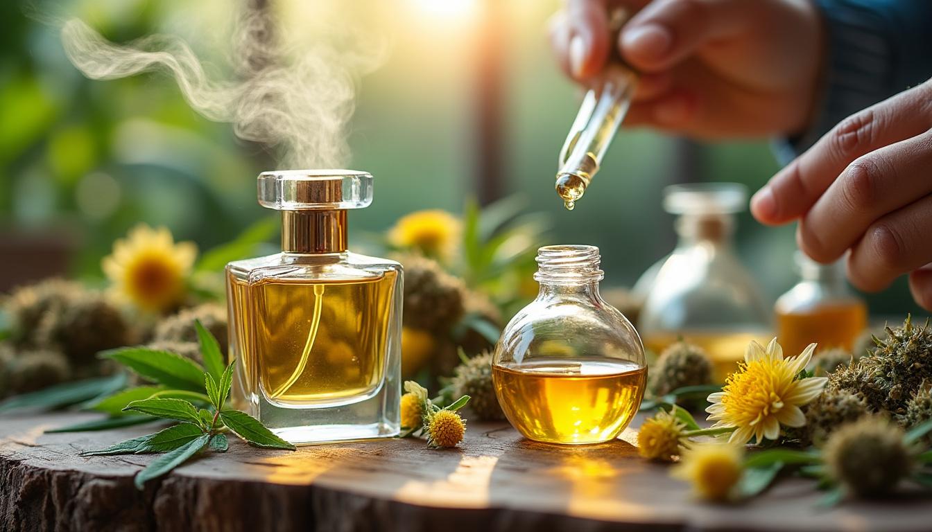 Illustration: Origine, extraction et fabrication : comprendre la différence entre le parfum au CBD et l’huile de CBD