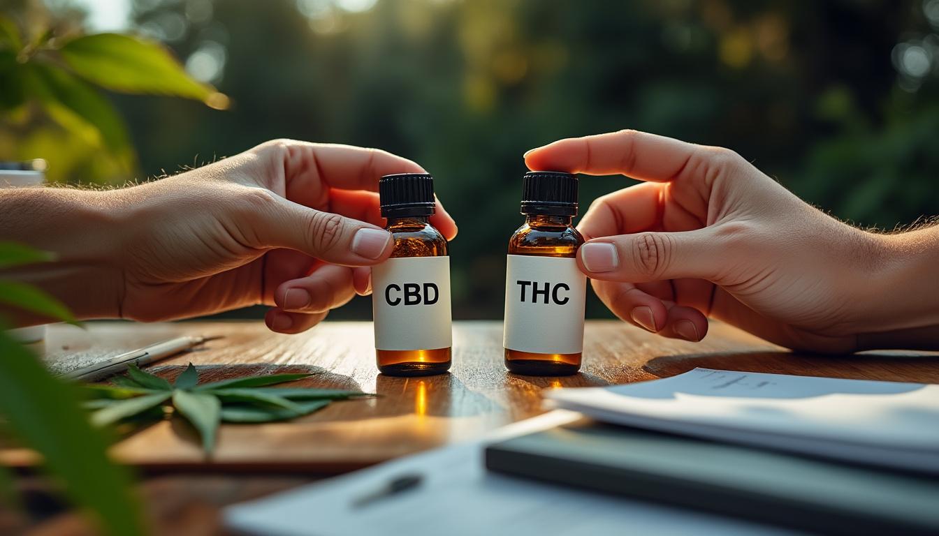 Illustration: Définition et structure des cannabinoïdes : comprendre les différences légales du CBD et du THC