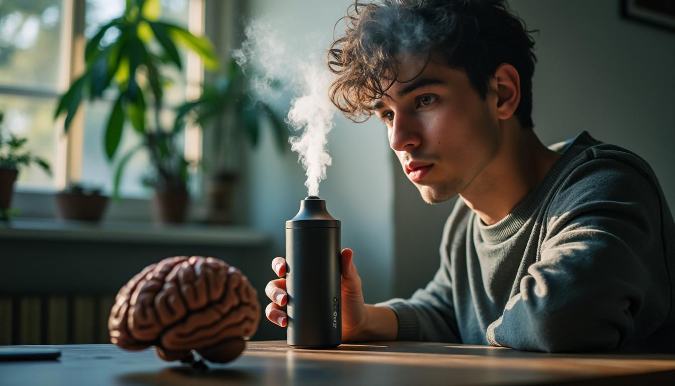 Illustration: Effets immédiats des cannabinoïdes sur le cerveau humain