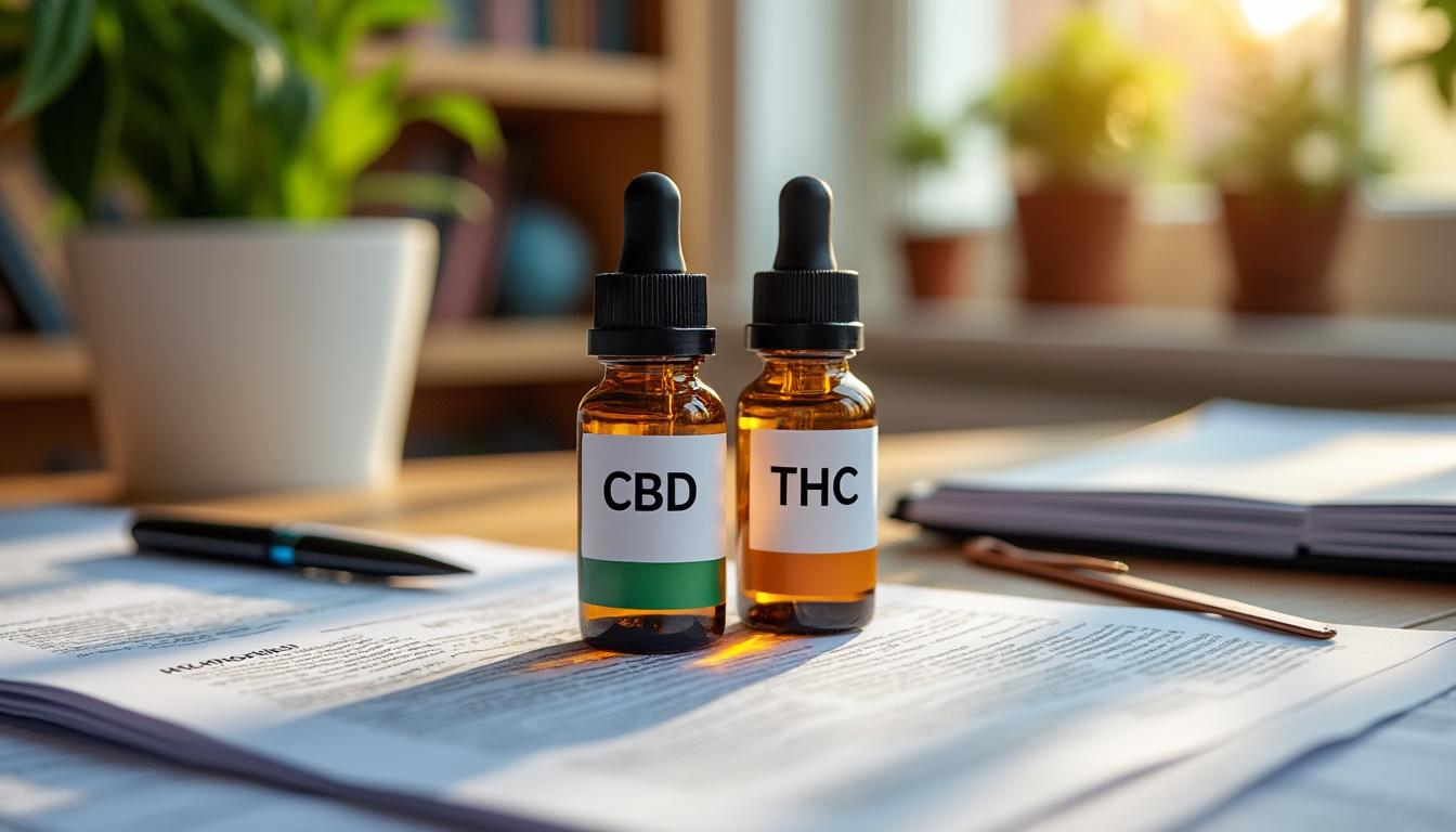 Illustration: Définition du CBD et distinction avec le THC dans le cadre légal