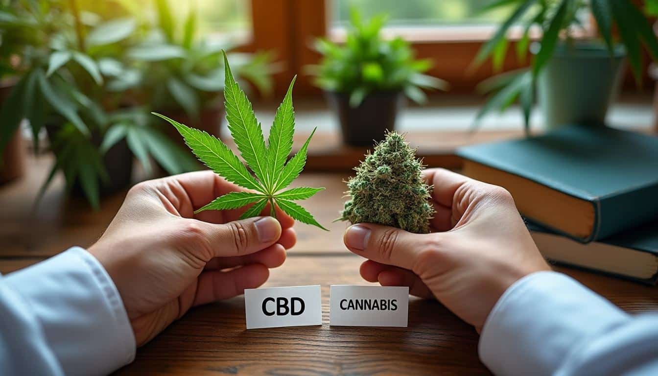 Illustration: Définition du CBD et distinction avec le cannabis classique