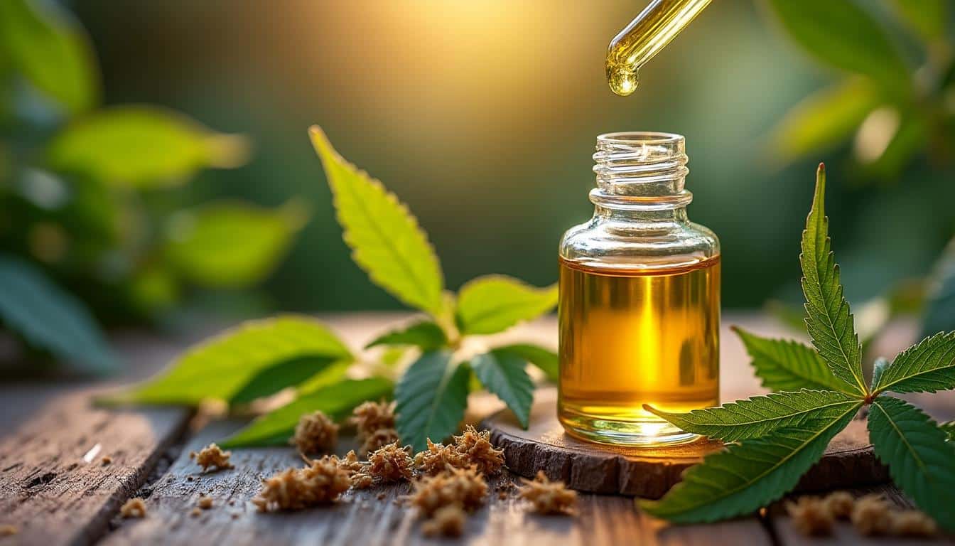 Illustration: Définition et composition de l’huile de CBD : comprendre les bases
