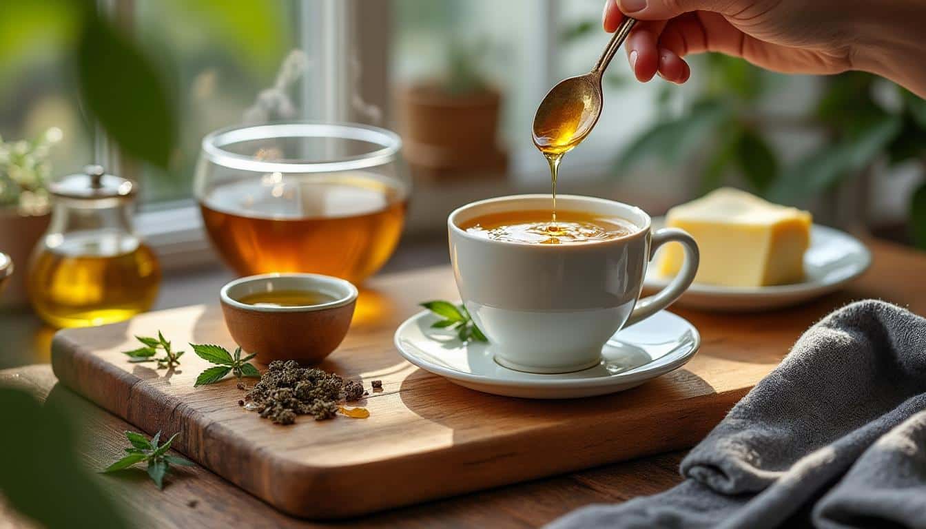 Illustration: Pourquoi rajouter un corps gras dans une tisane au CBD ?