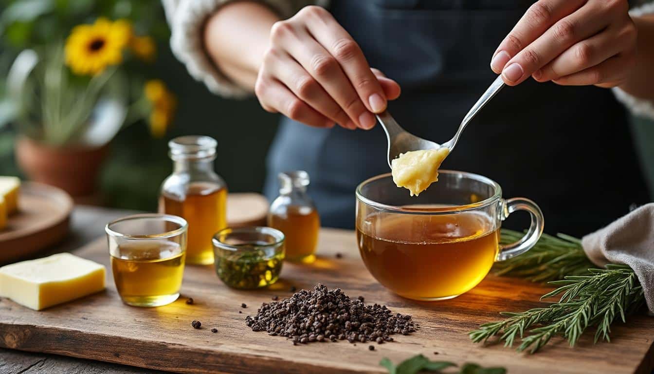 Illustration: Quels types de corps gras utiliser dans la tisane au CBD ?