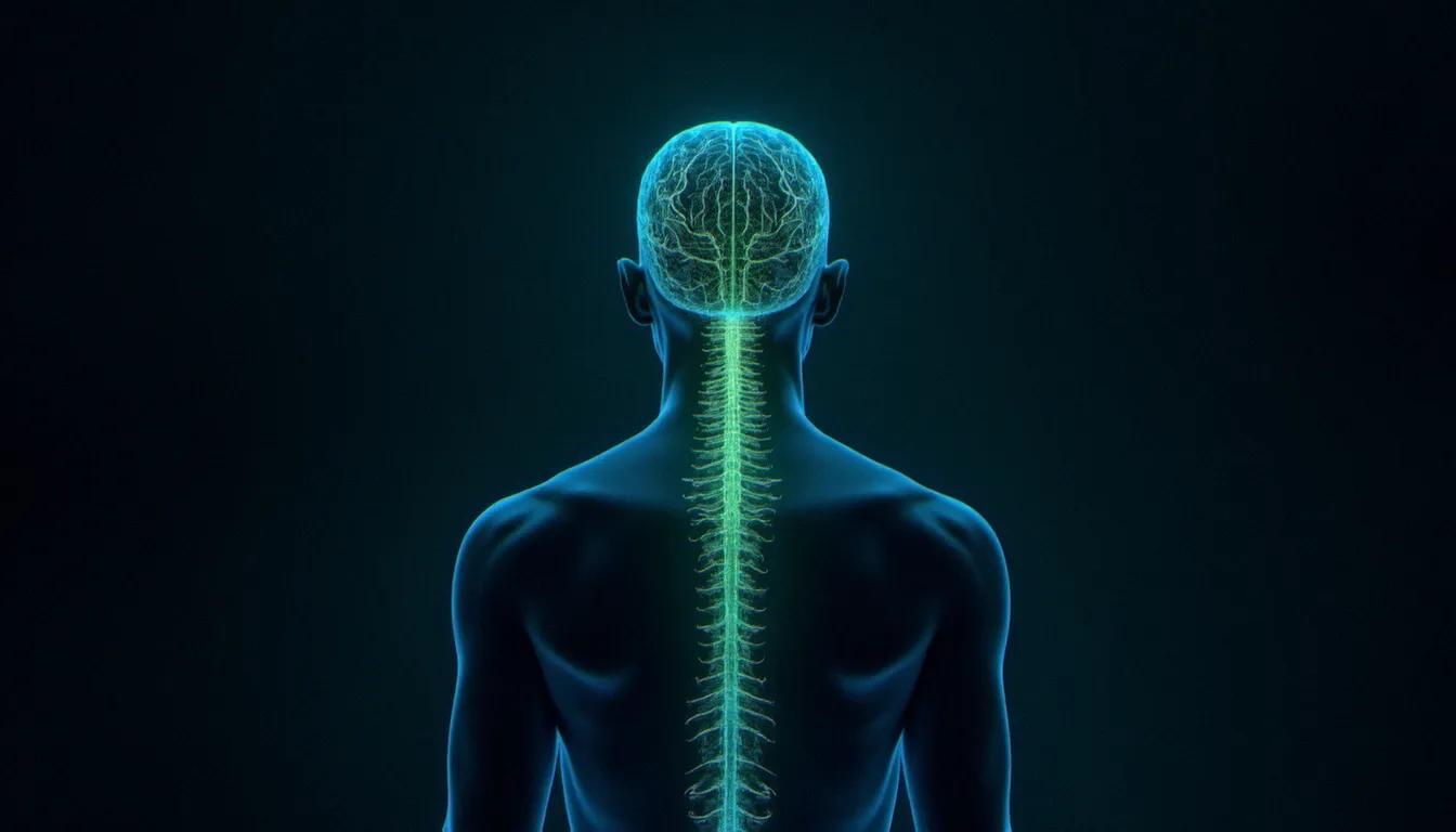 Représentation visuelle du système nerveux central et des récepteurs du système endocannabinoïde sur lesquels agit le CBD