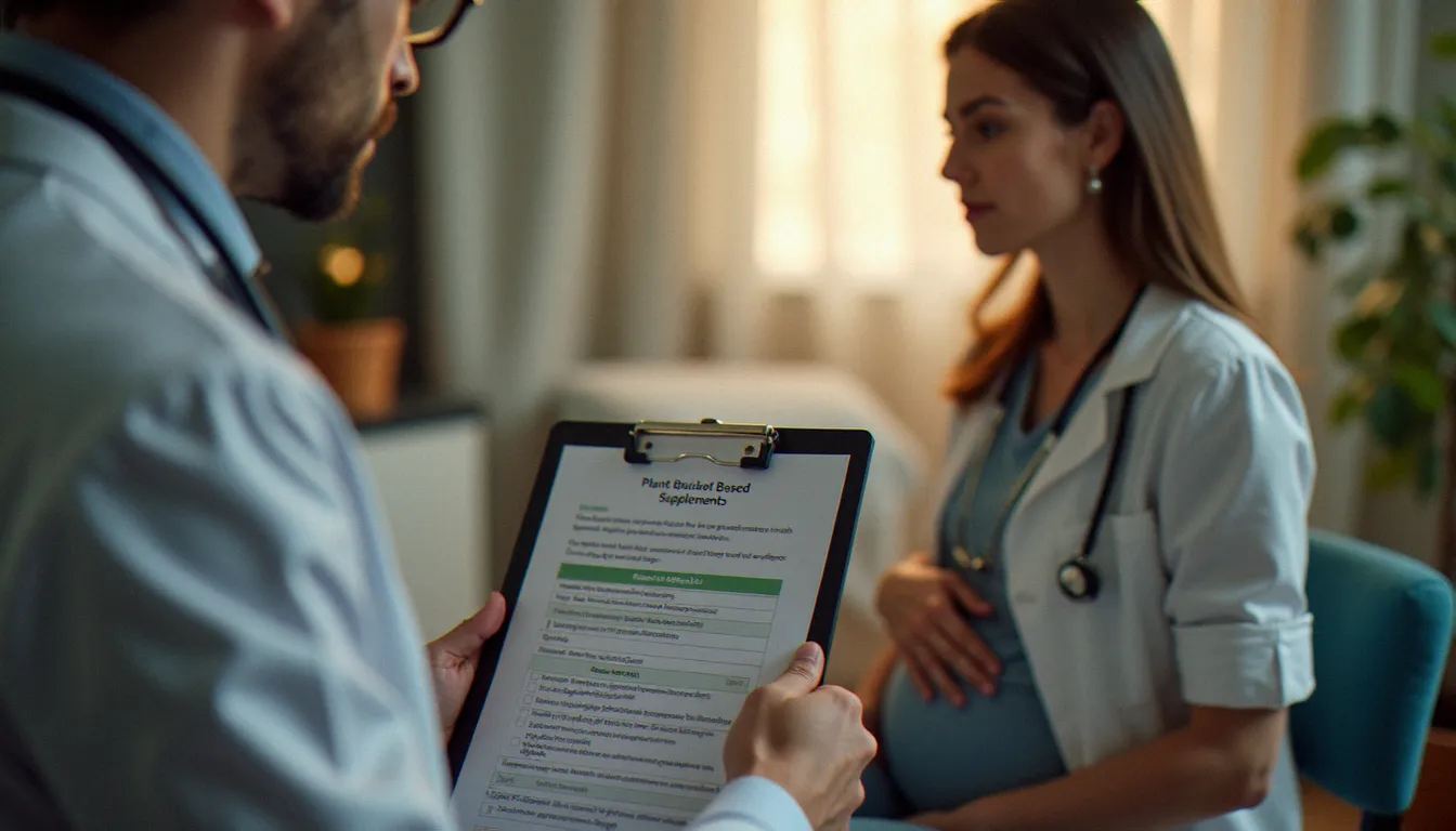 Femme enceinte en consultation médicale évoquant l'utilisation de CBD, représentant les populations à risque face aux dangers du cannabidiol
