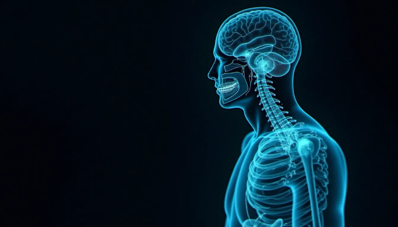 Représentation visuelle du système endocannabinoïde humain avec récepteurs CB1 et CB2 illuminés, contexte de recherche neurologique